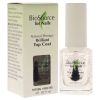 Natural Therapy Brilliant Top Coat by BioSource for Women - 0.4 oz Nail Treatment